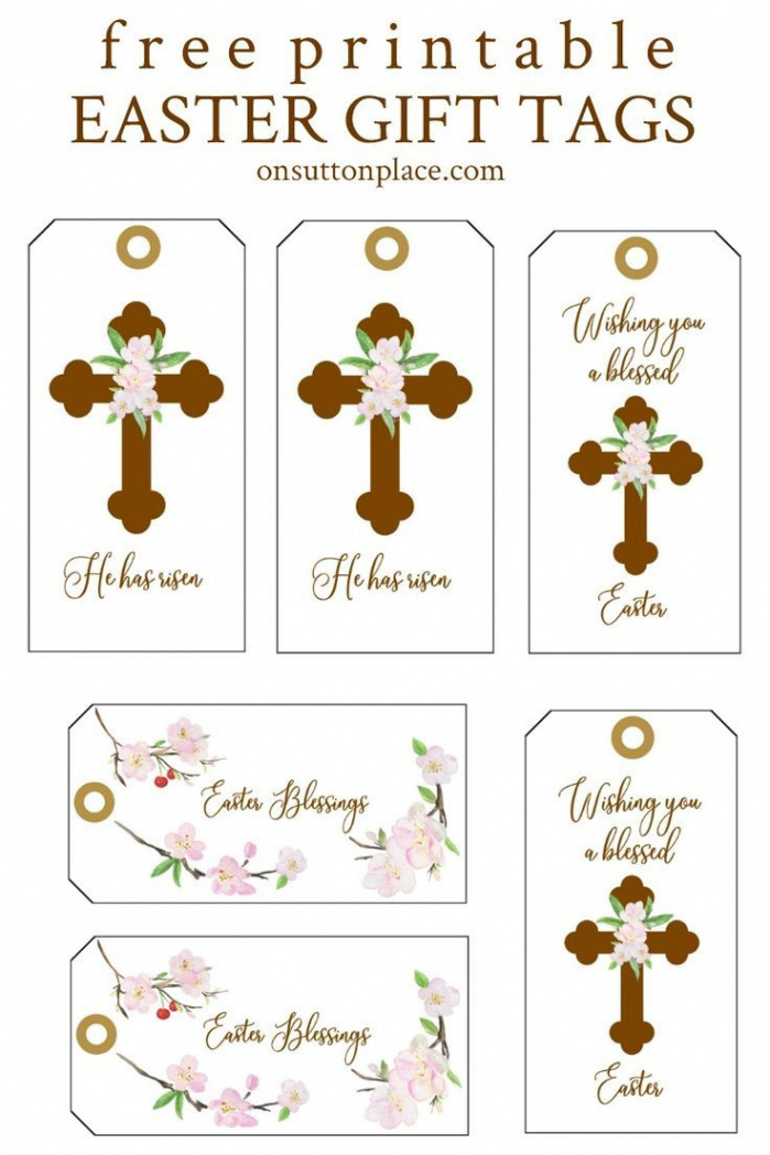 Free Easter Printables  Easter gift tag, Easter printables free