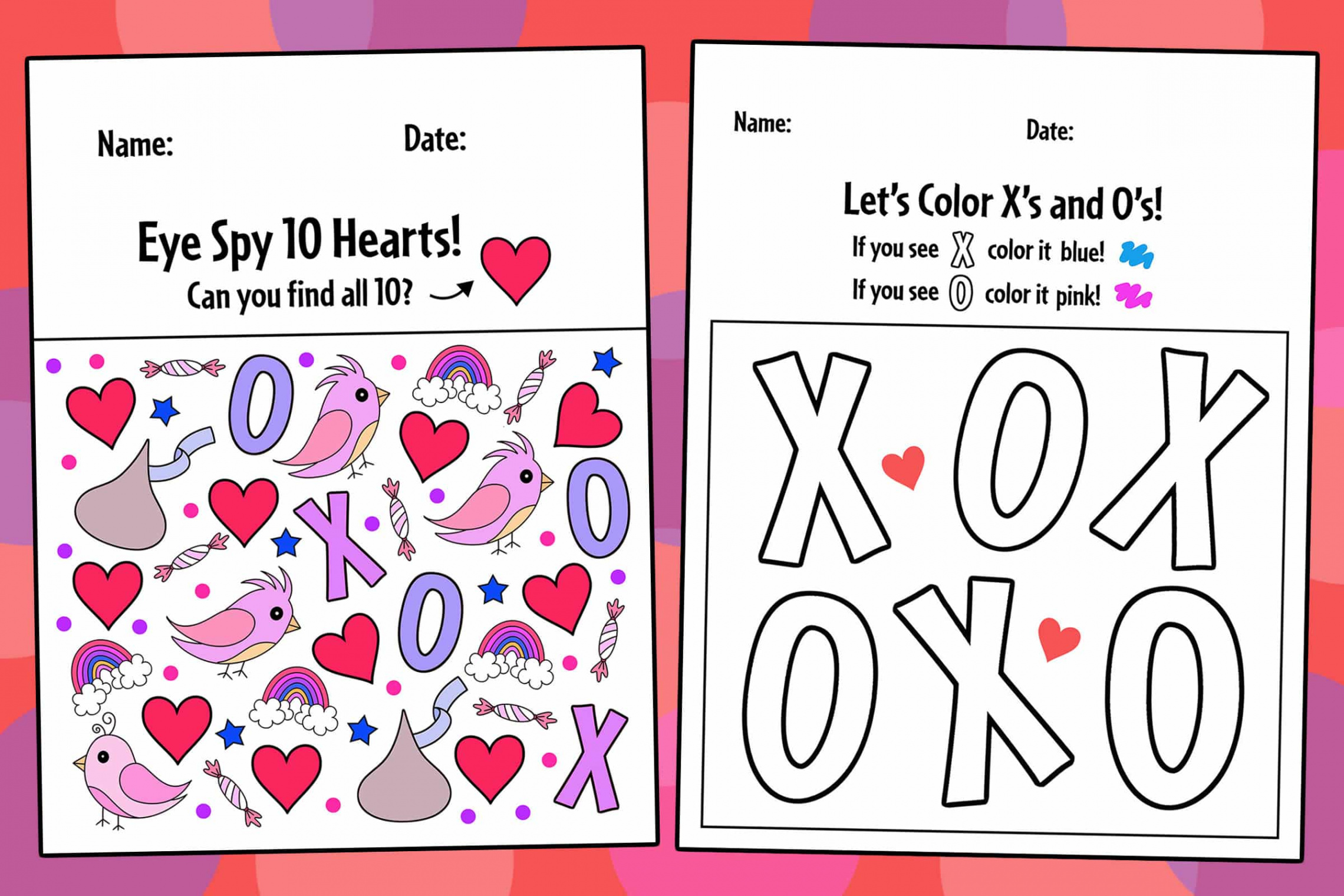 FREE February Worksheets for Preschool ⋆ The Hollydog Blog