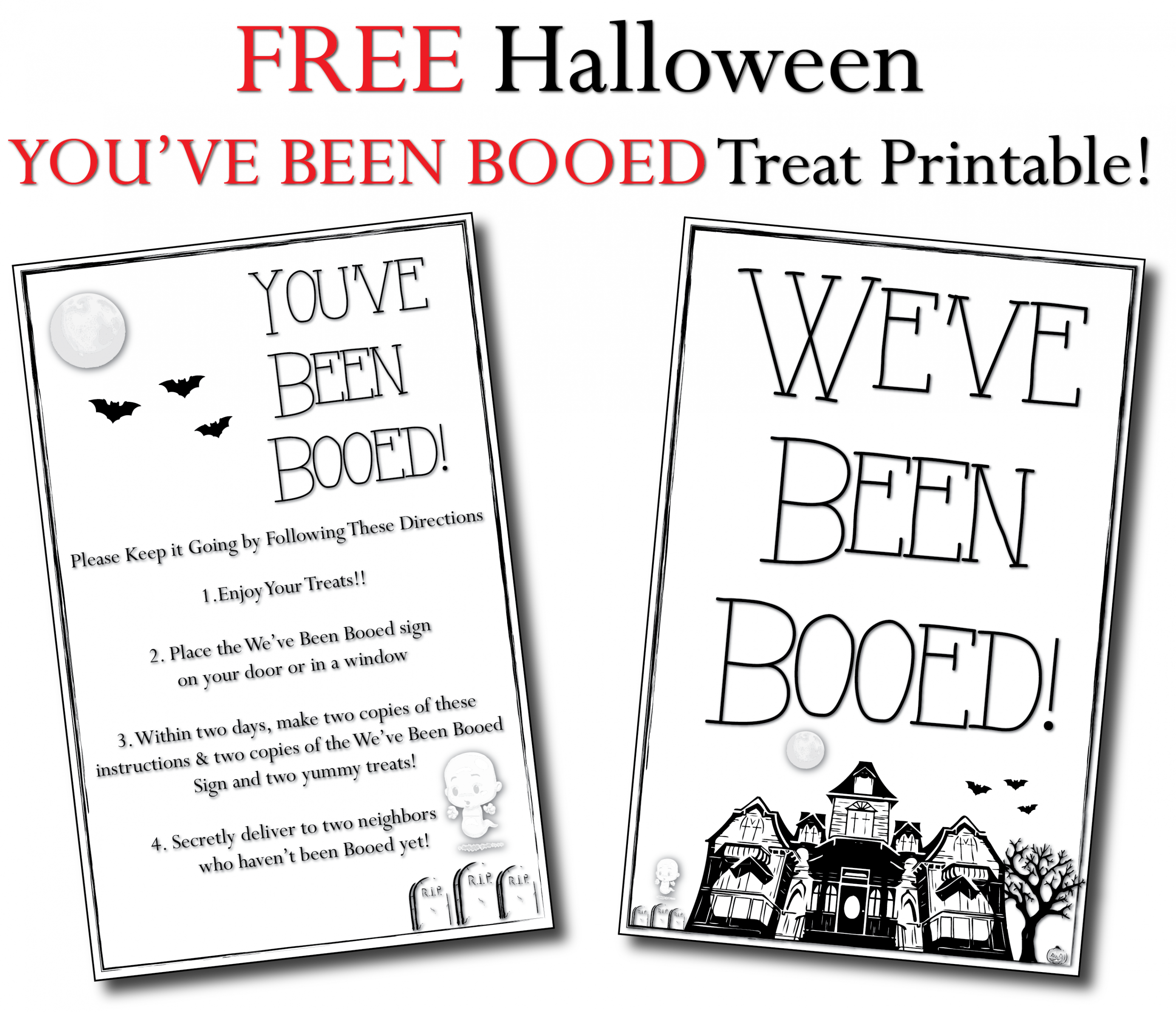 FREE Halloween "You&#;ve Been Booed" Treat Printable ⋆ The Quiet Grove