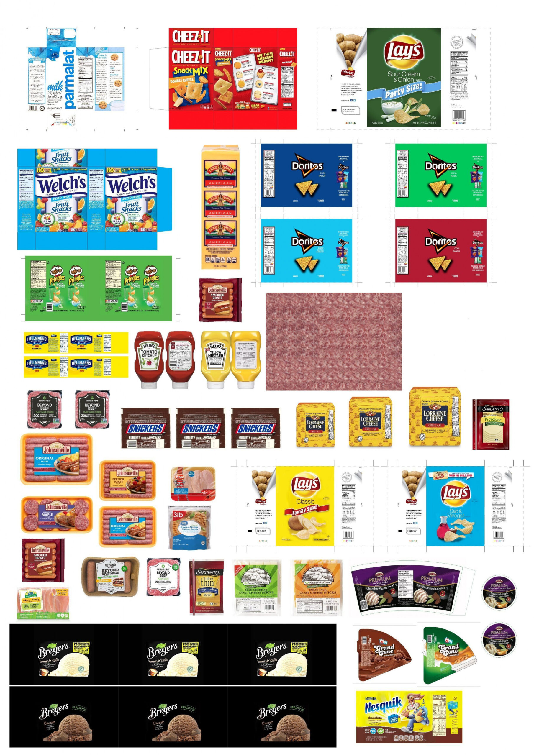 + Free Modern Brand Miniature Groceries Printables D  Diy