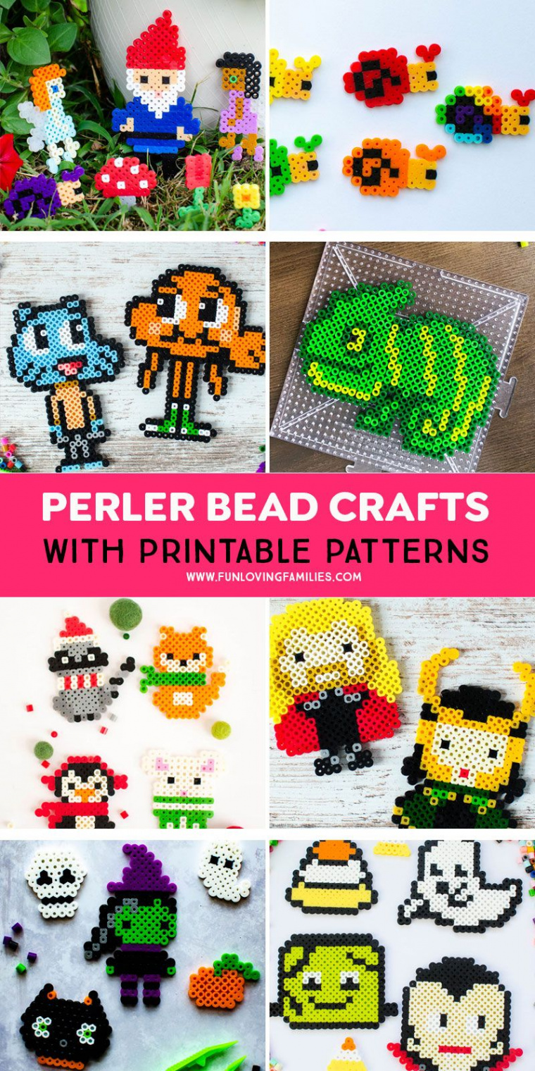 + Free Perler Bead Patterns and Craft Ideas - Fun Loving