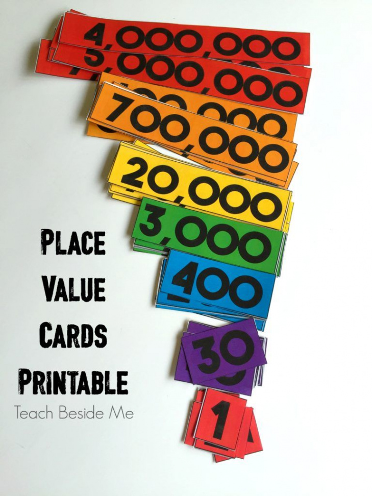 FREE Place Value Cards  Place value cards, Math classroom, Place