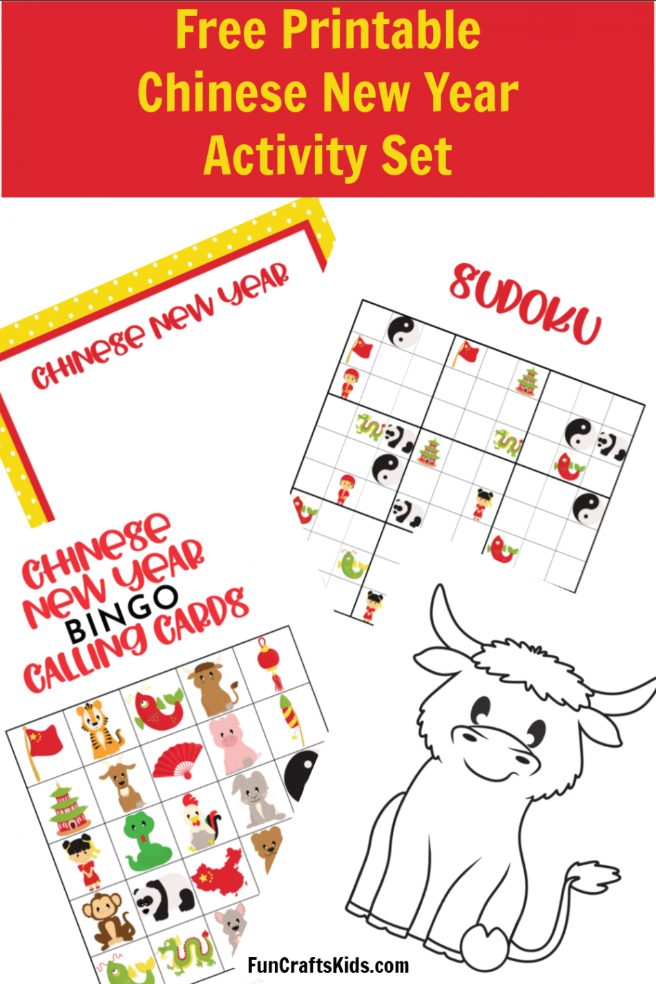 Free Printable Chinese New Year Activity Set - Fun Crafts Kids