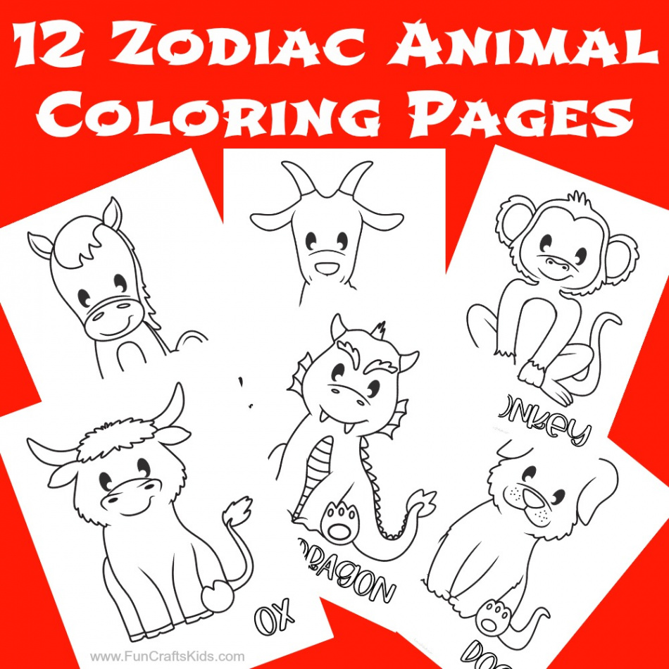 Free Printable Chinese Zodiac Coloring Pages - Fun Crafts Kids