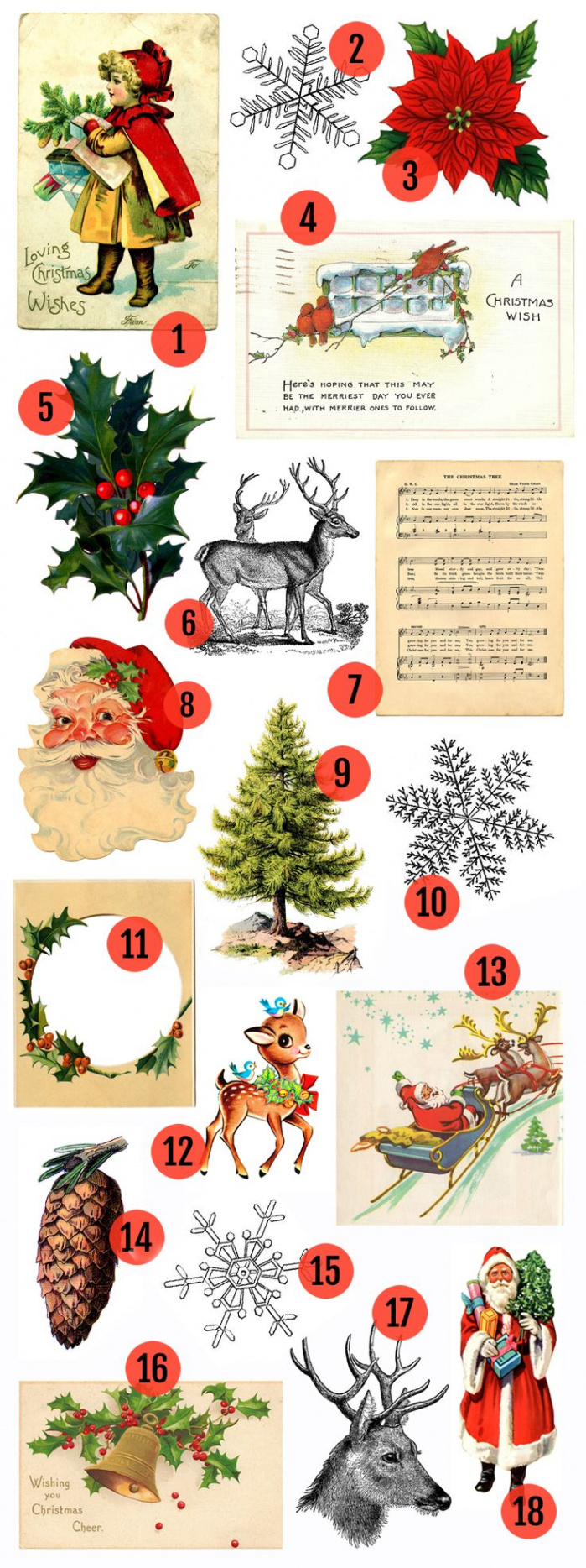 Free Printable Christmas Clip Art » Maggie Holmes Design