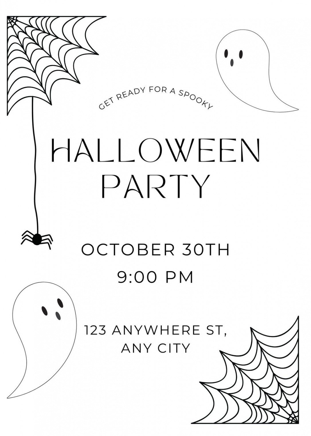 Free printable costume party invitation templates  Canva