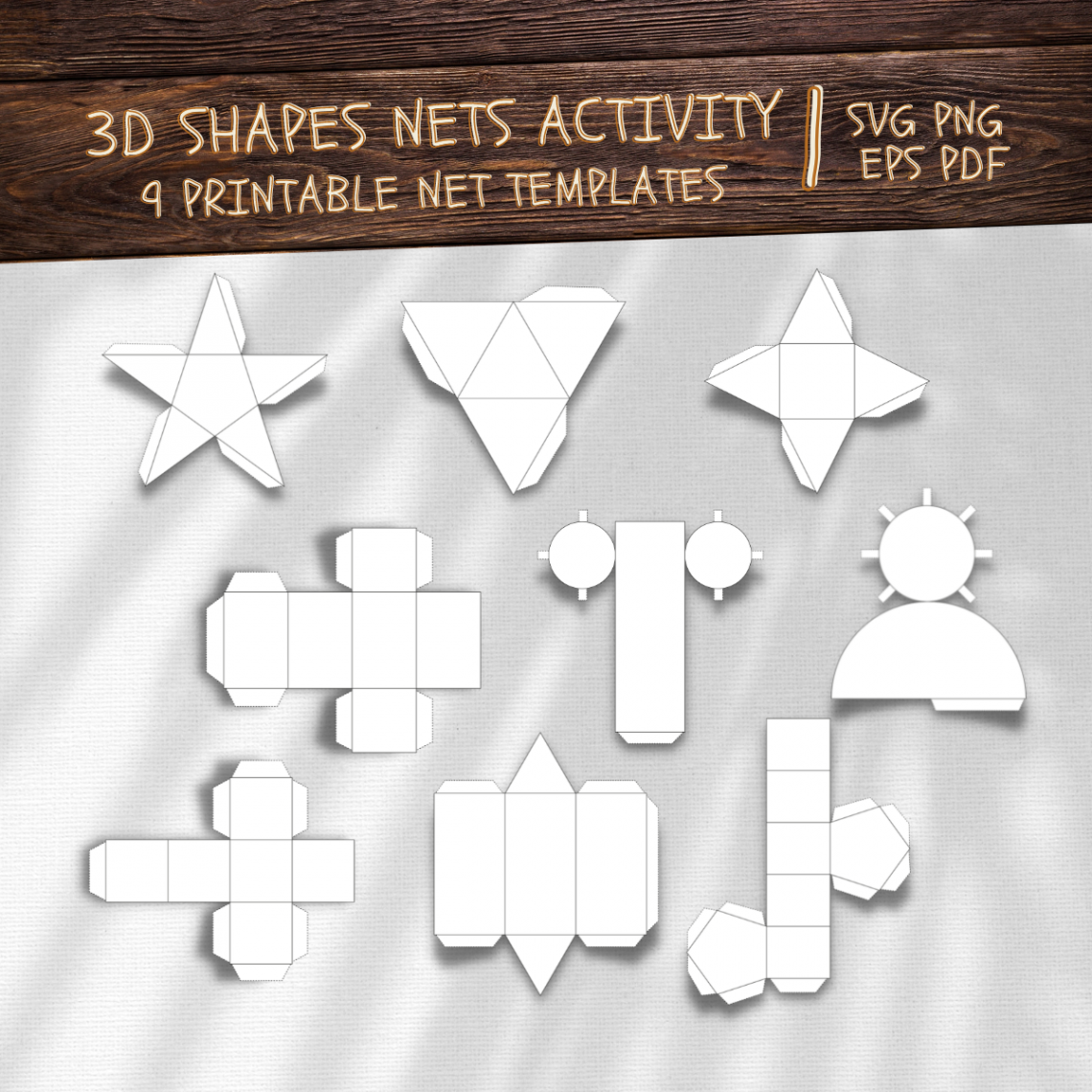 Free Printable D Shape Nets  Made By Teachers