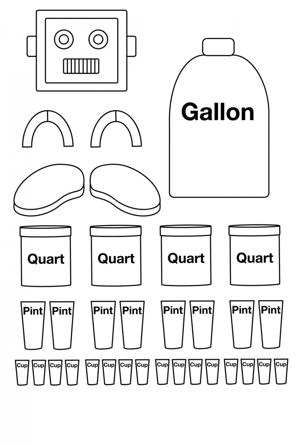 Free Printable Gallon Man Template - Printable Templates Free