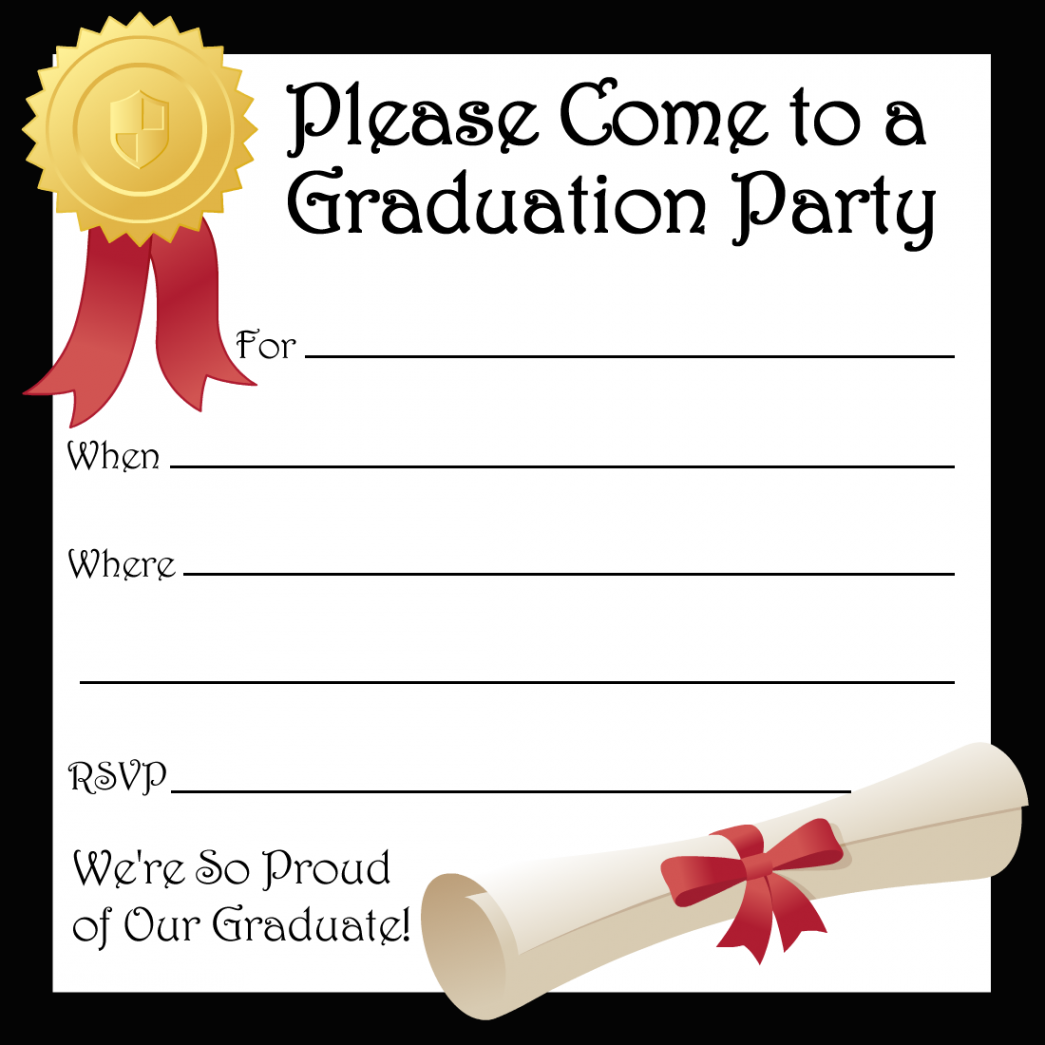 Free Printable Graduation Party Invitations  Graduation party