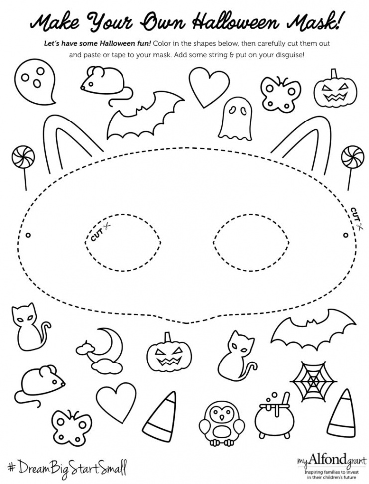 Free Printable: Halloween Mask DIY - My Alfond Grant