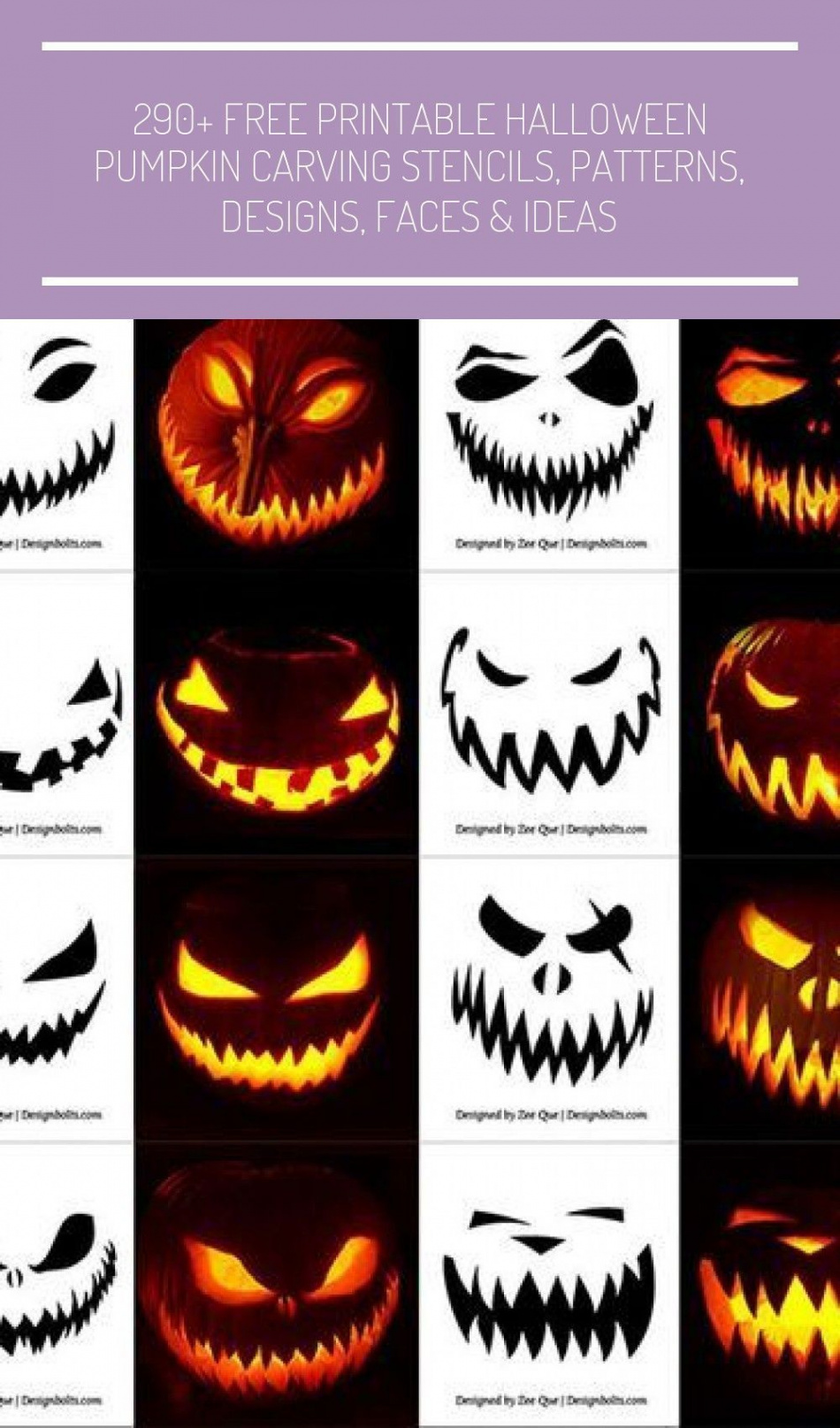 + Free Printable Halloween #pumpkincarvingideastemplatesfree