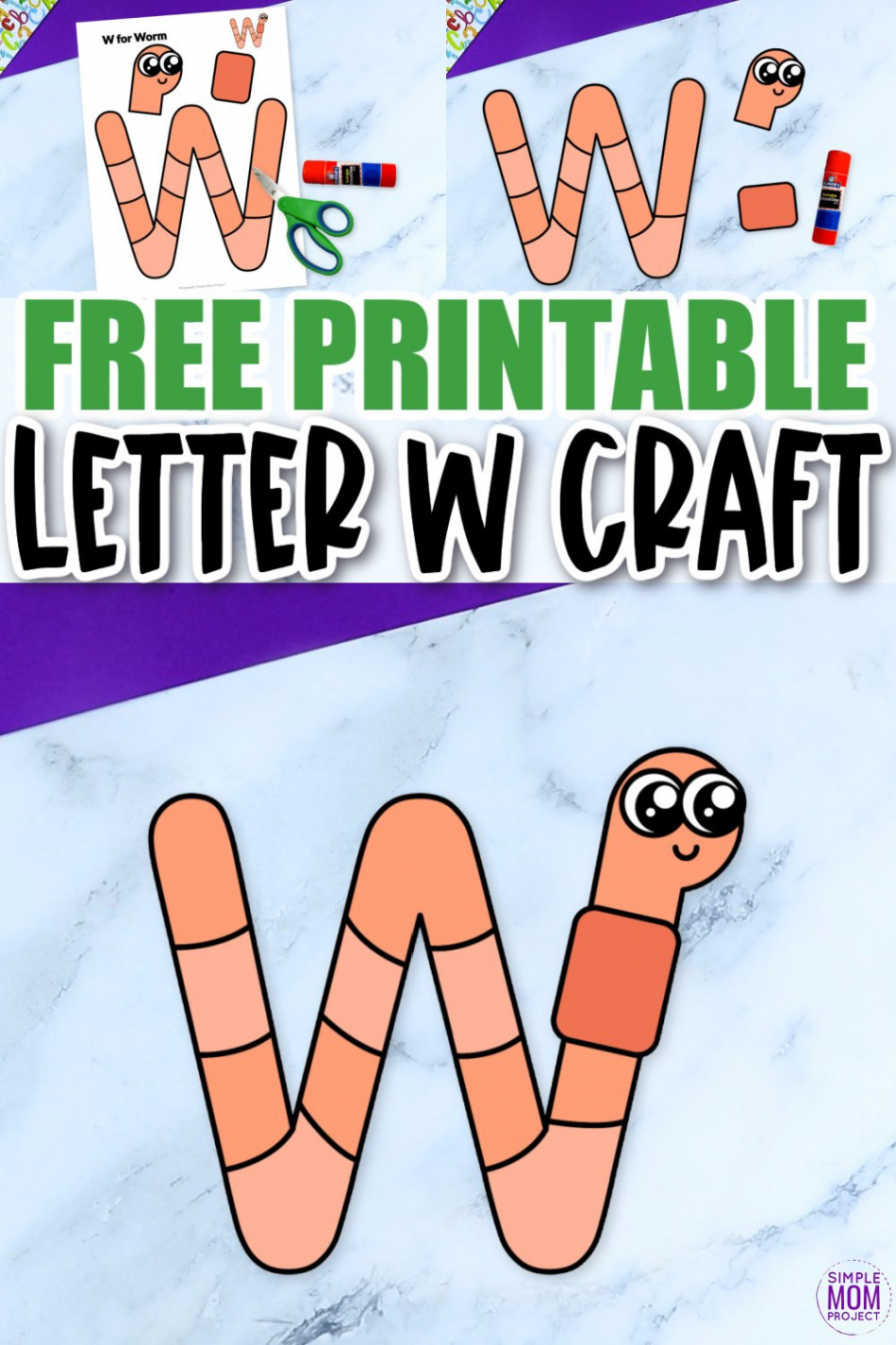 Free Printable Letter W Craft Template – Simple Mom Project