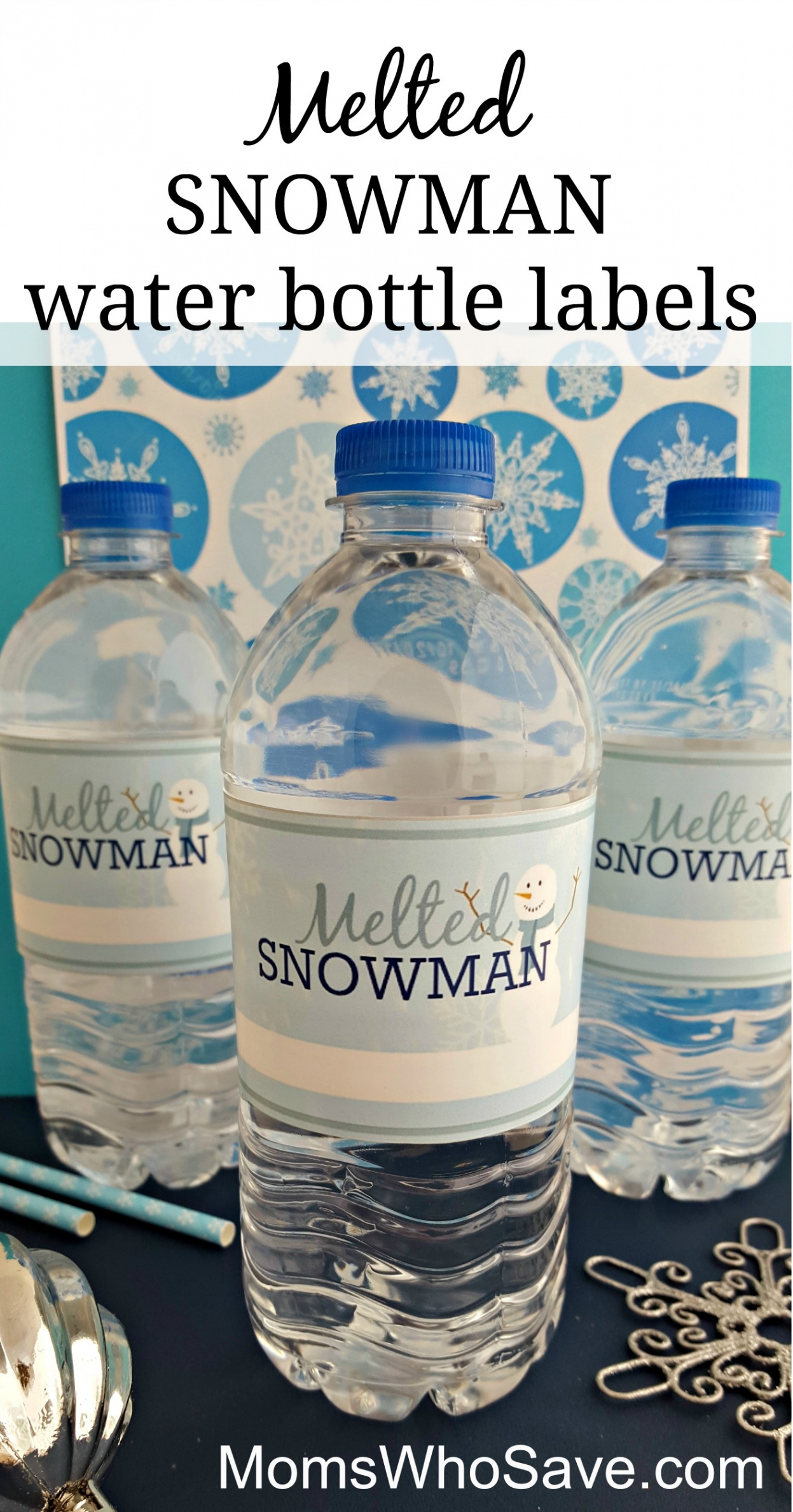 Free Printable Melted Snowman Water Bottle Labels: Easy DIY