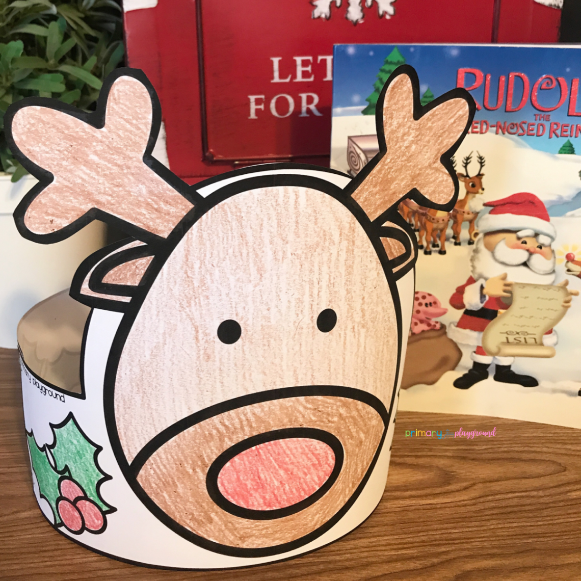 Free Printable Reindeer Hat - Primary Playground