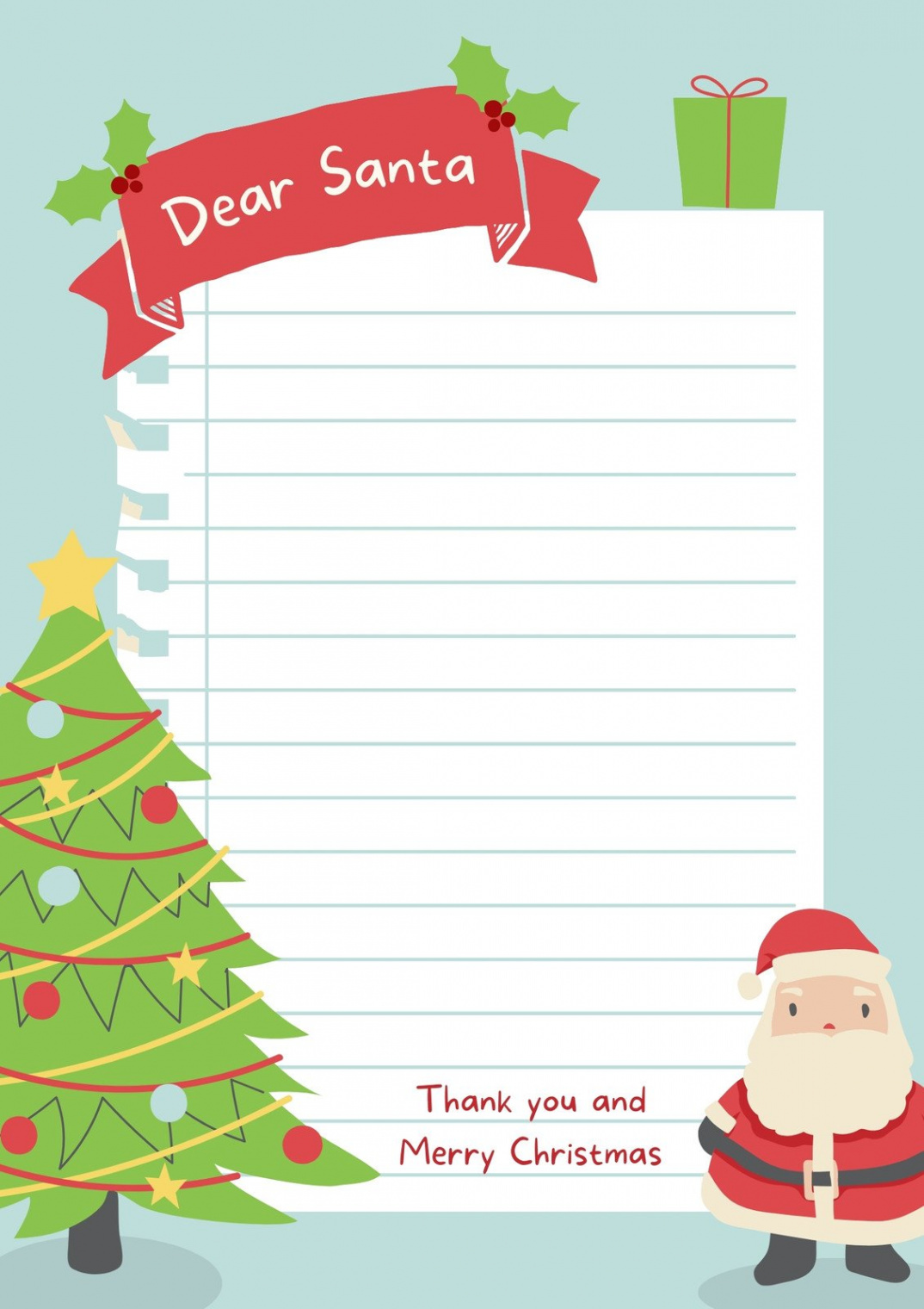 Free printable Santa letter templates you can customize  Canva