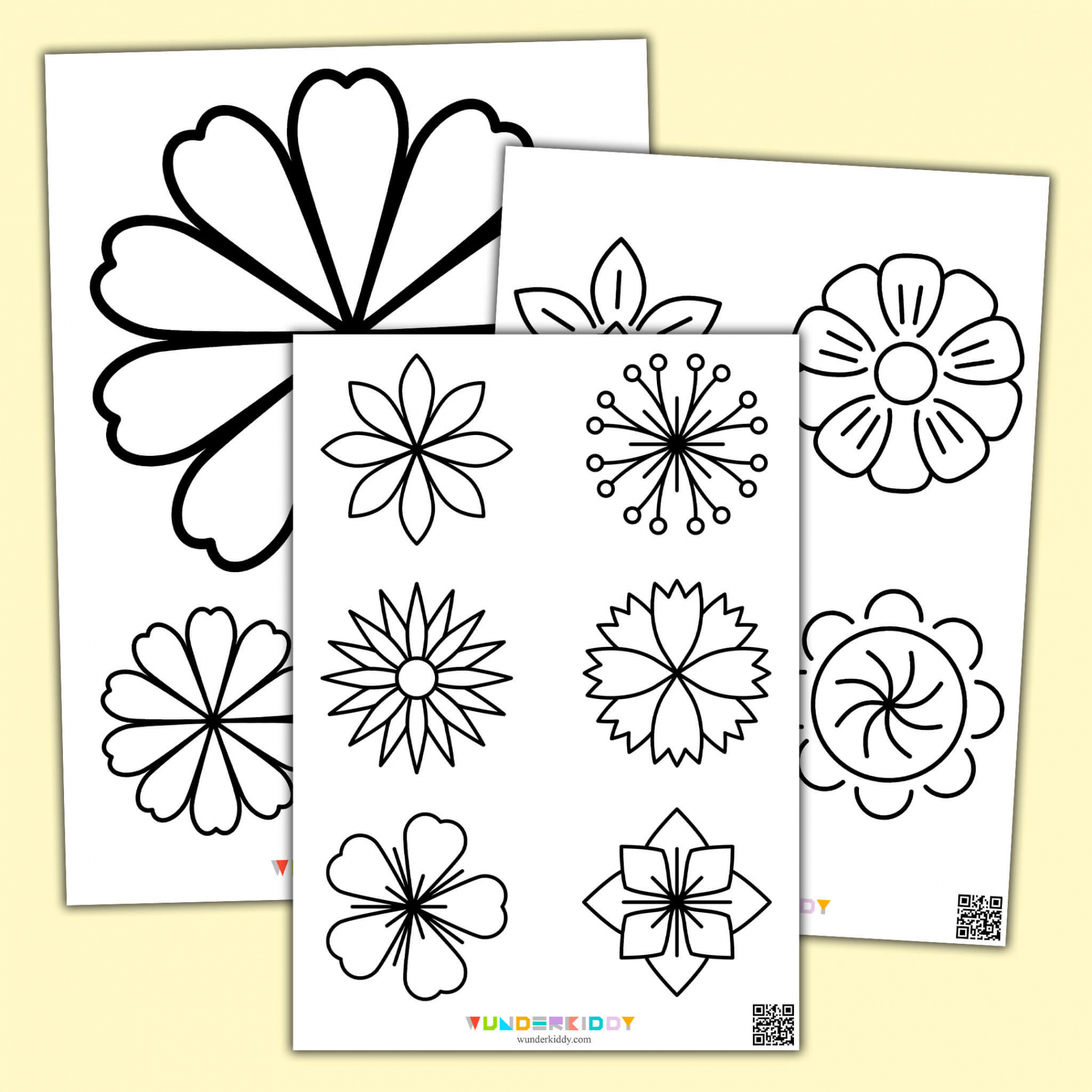 Free Printable Spring Flower Templates for Kids PDF