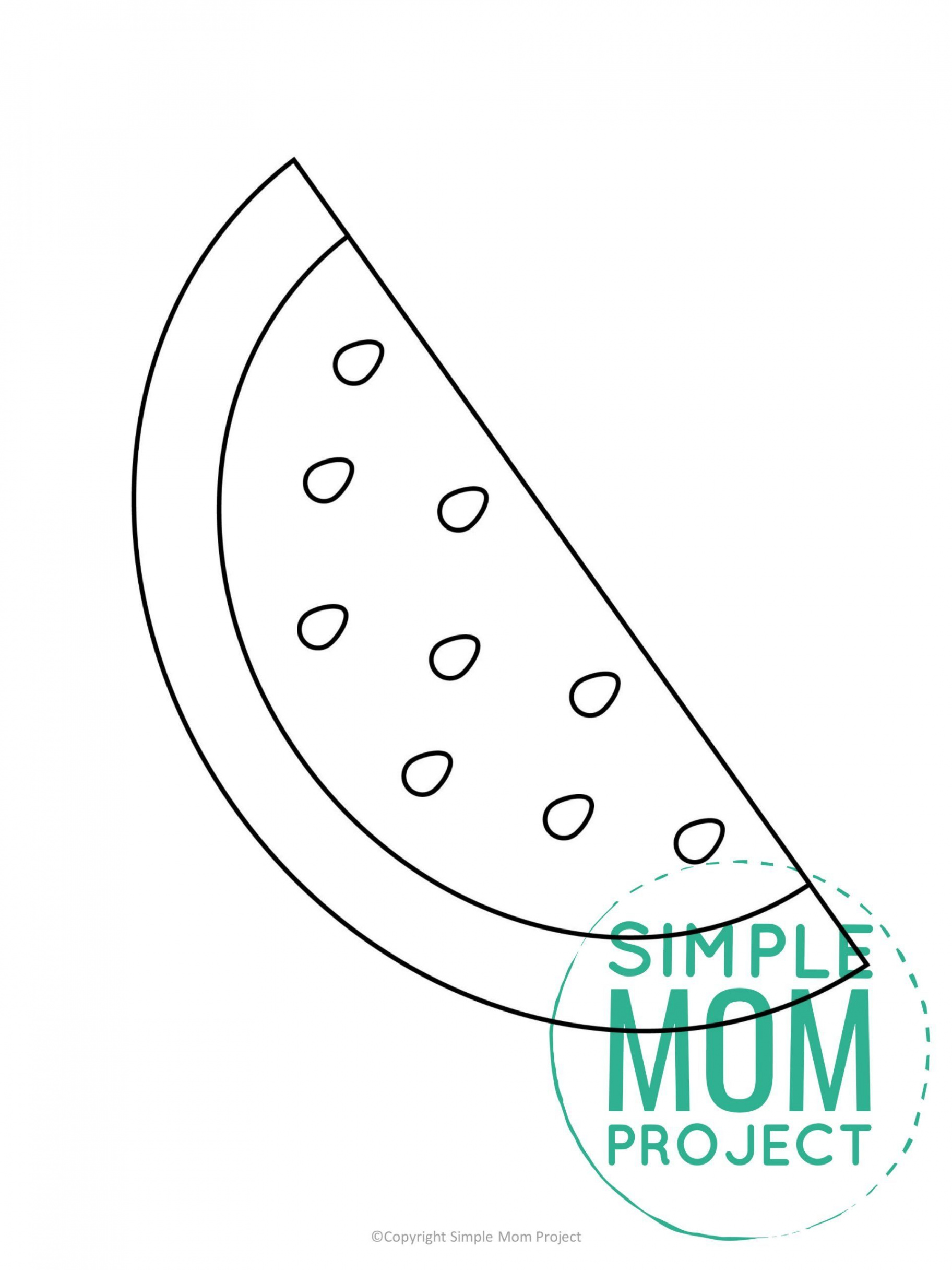 Free Printable Watermelon Template  Watermelon crafts, Template