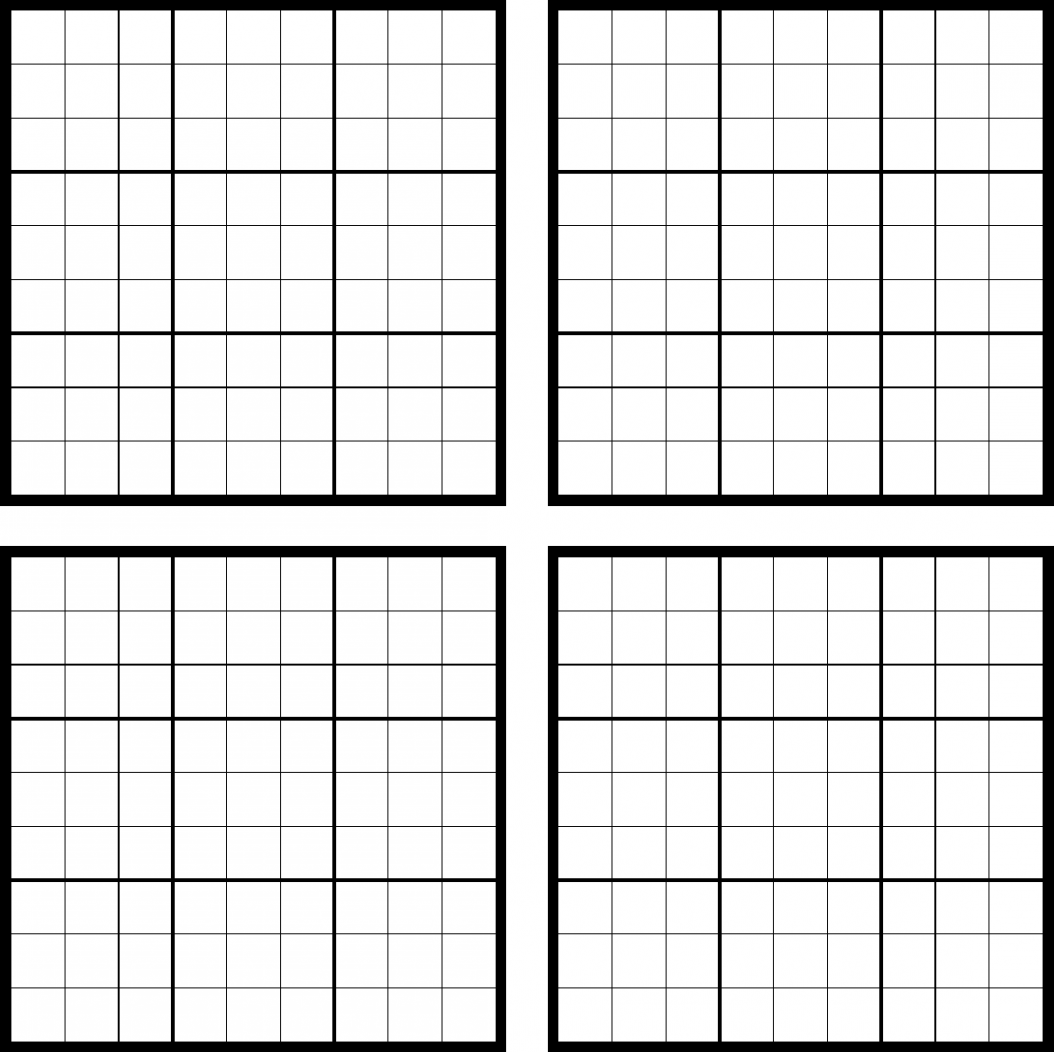 Free Sudoku Blank - PDF   Page(s)  Sudoku printable, Sudoku