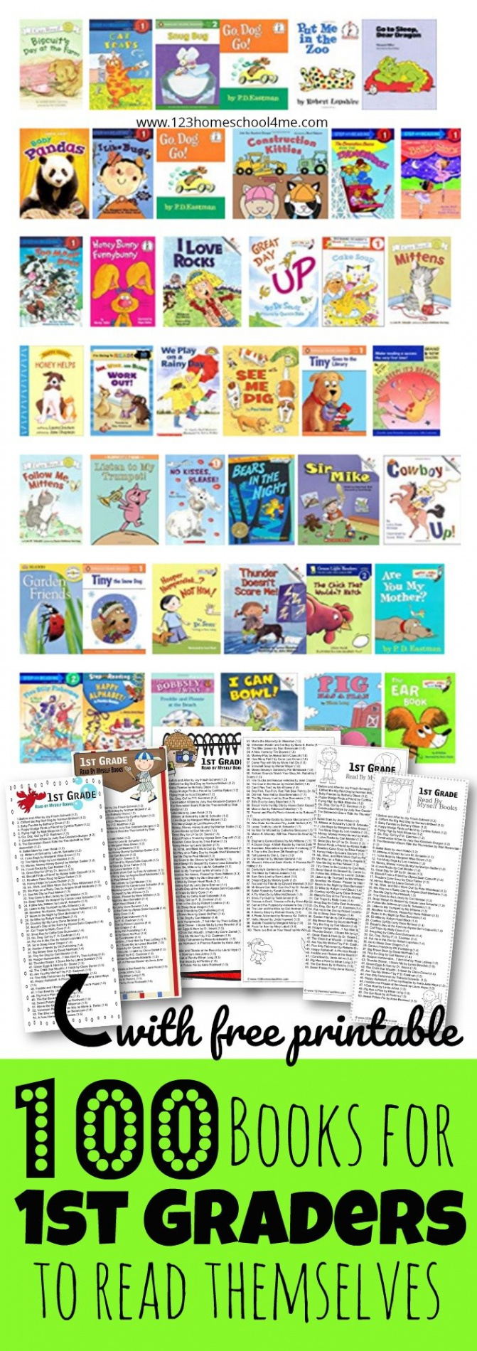 📚  FUN st Grade Reading Level Books (Free Printable pdf)