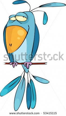 Funny Bird Stock Vectors & Vector Clip Art  Bird drawings, Funny