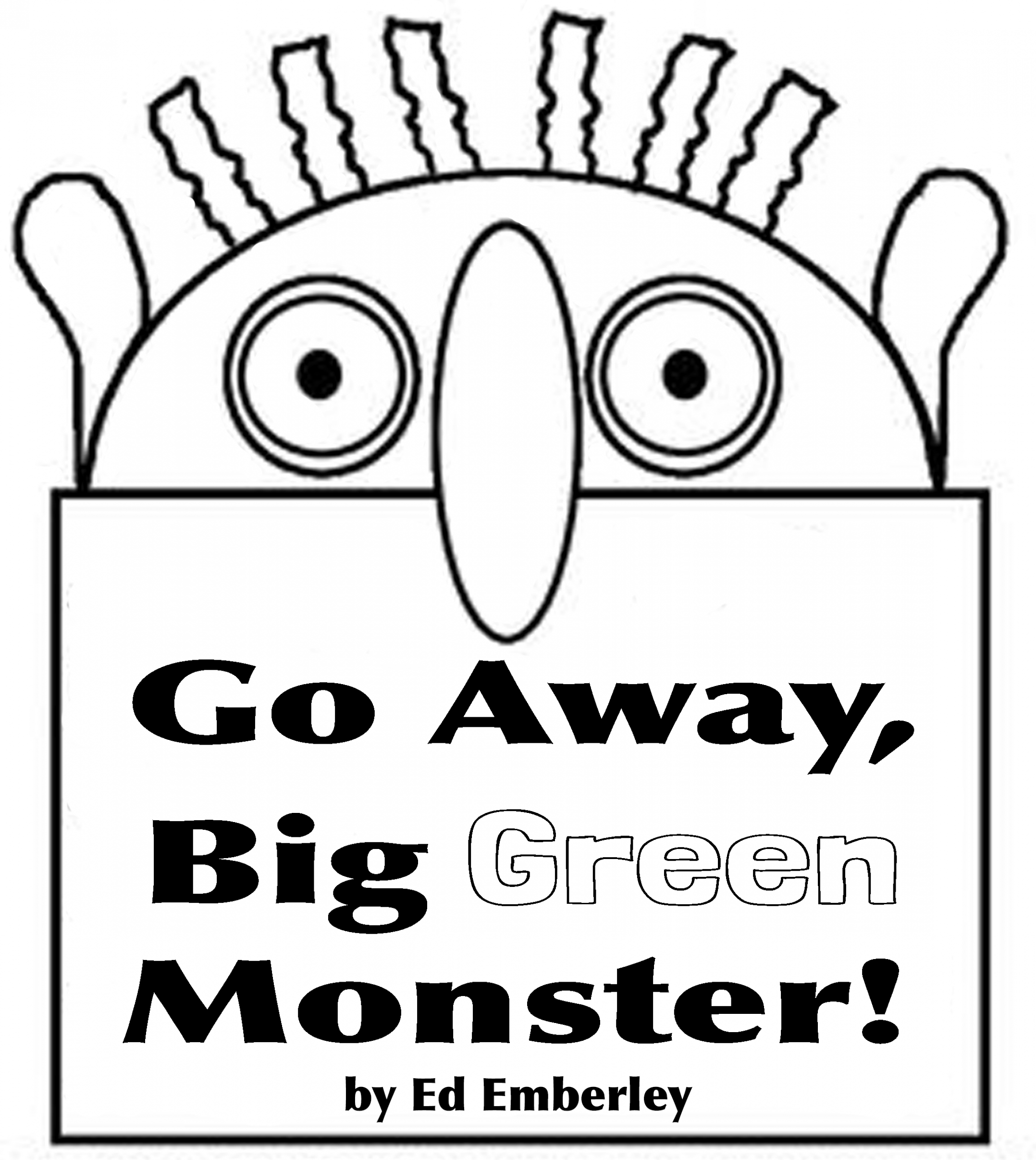 Go Away, Big Green Monster!  Big green monster, Green monsters