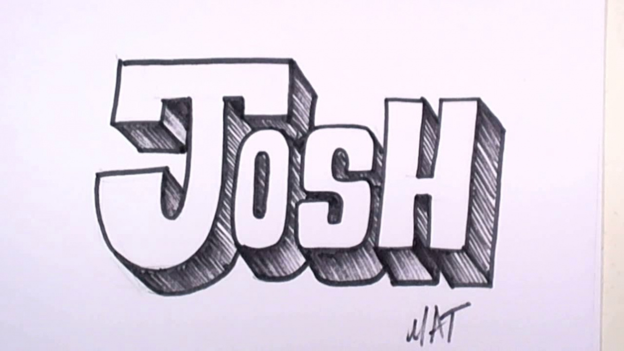 Graffiti Writing Josh Name Design # in  Names Promotion  MAT