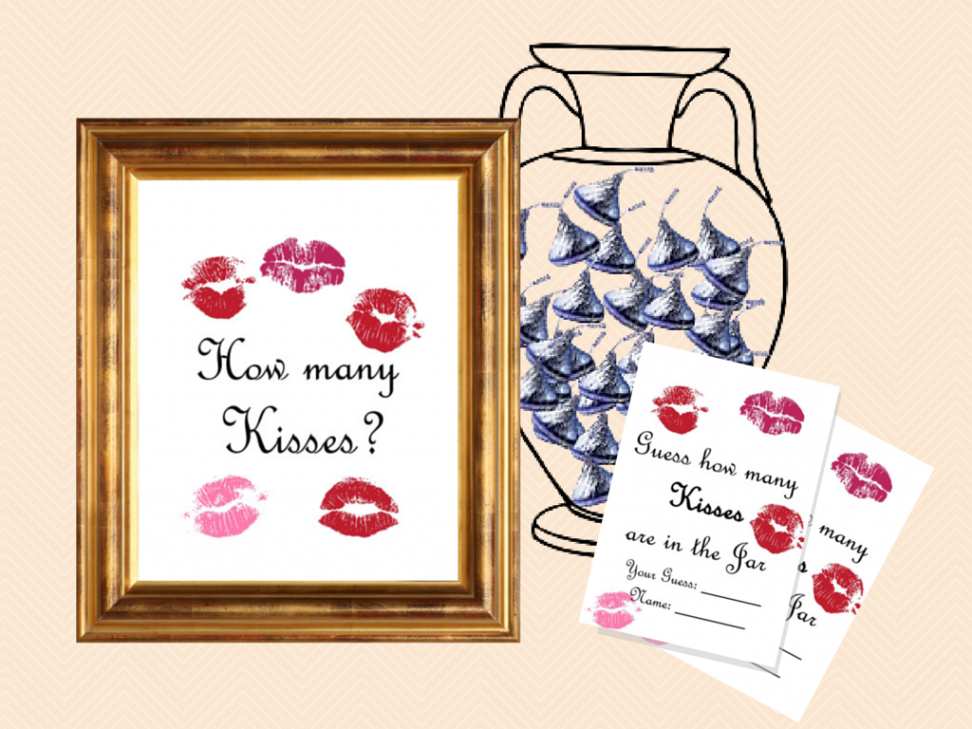 Guess how many Kisses there are in a jar - Magical Printable