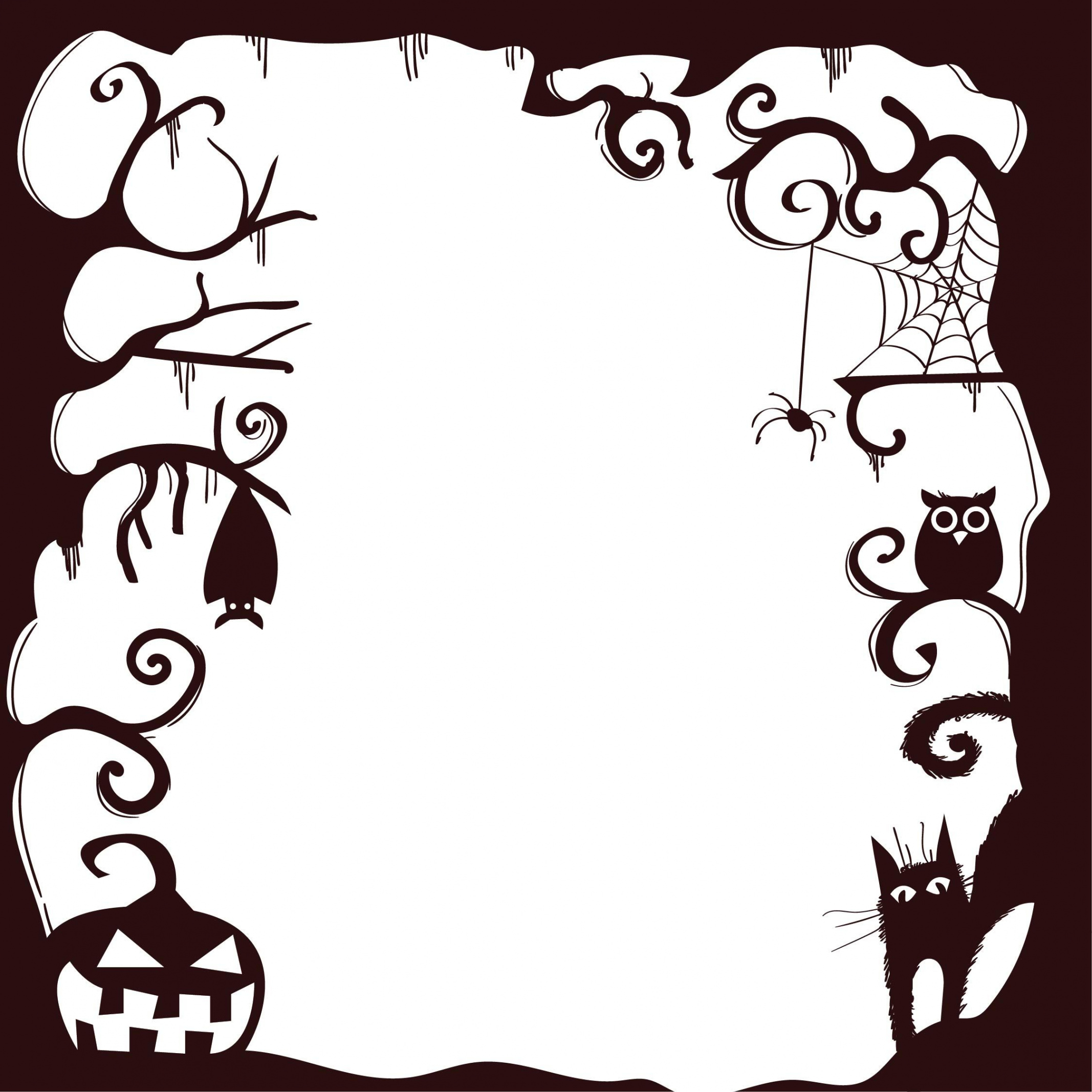 Halloween Border Clip Art  Halloween borders, Halloween frames