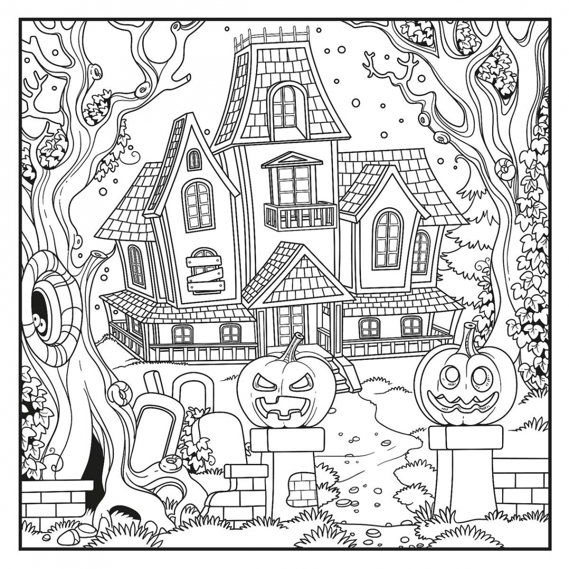 Halloween Coloring Pages:  Free Printable Halloween Activities