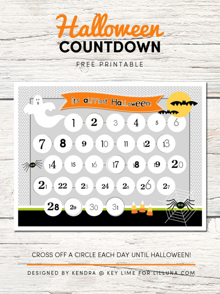 Halloween Countdown Printable – Let