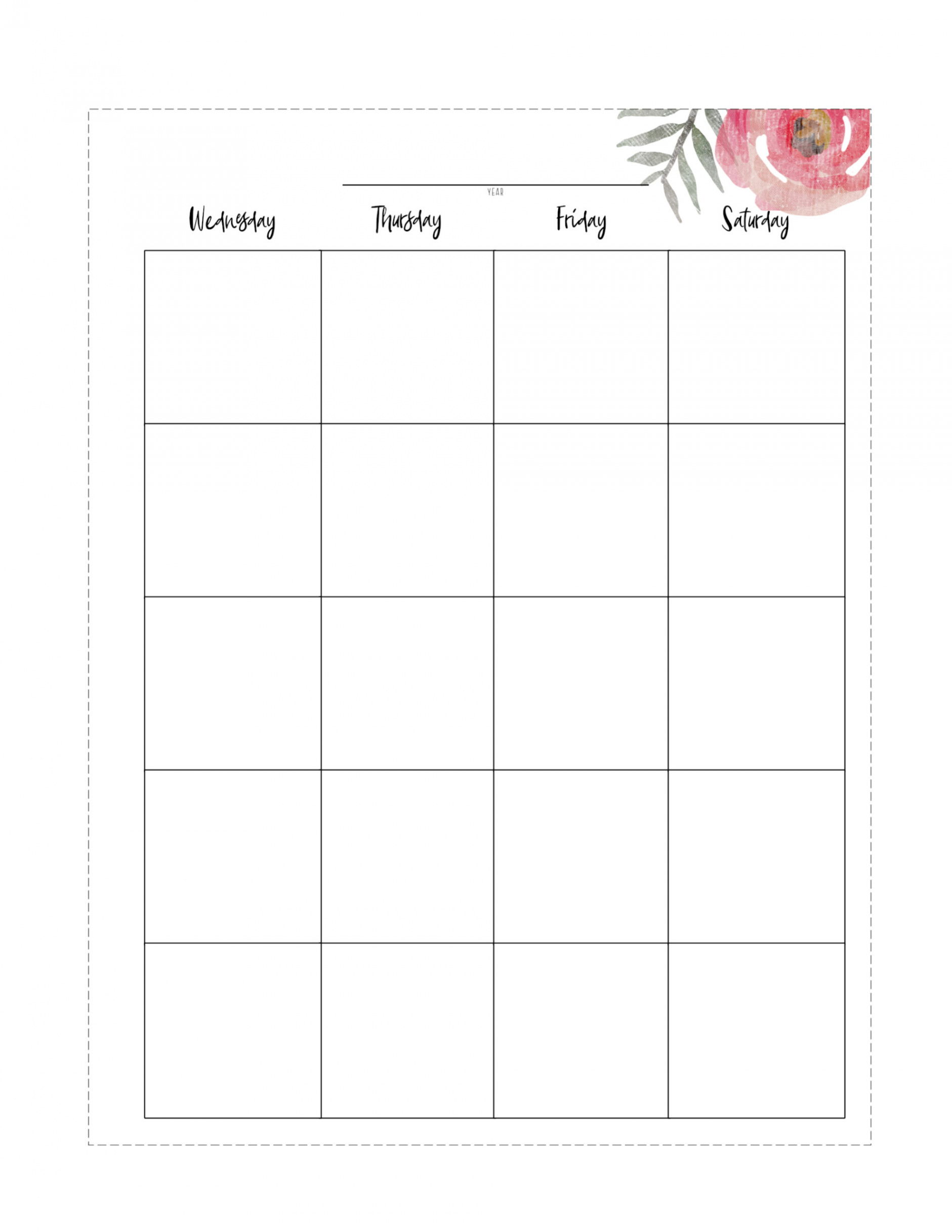 Happy Planner Free Printable Pages - Floral - Paper Trail Design