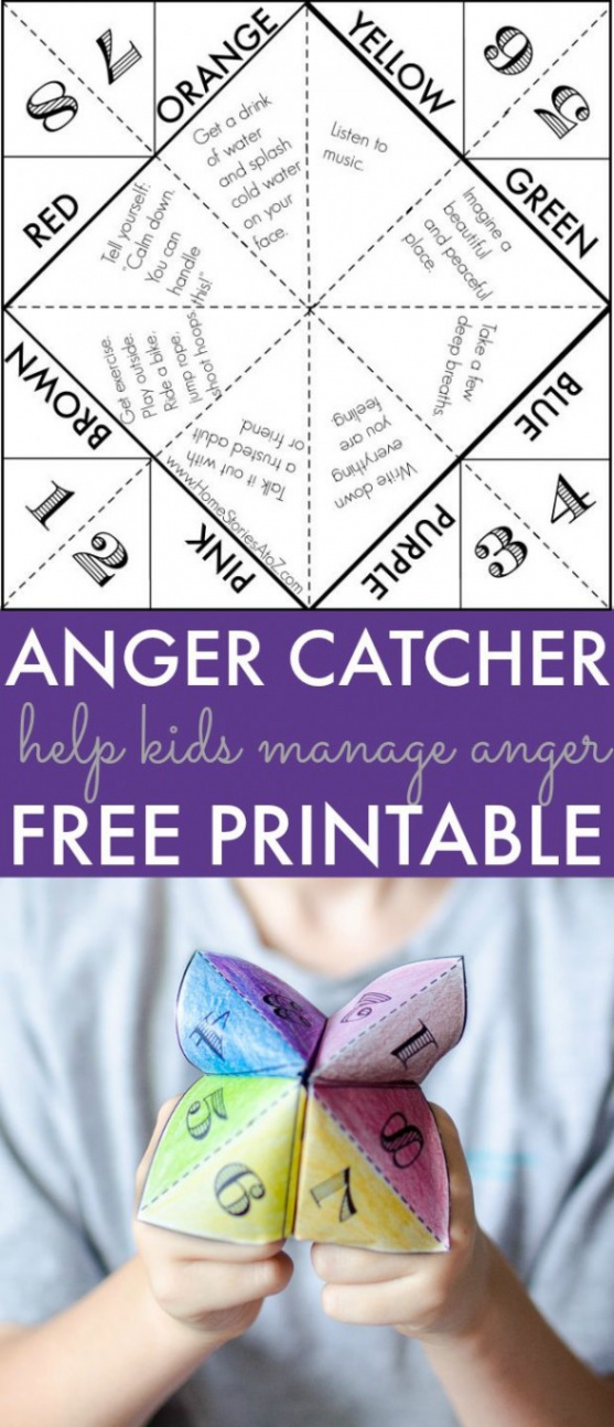 Help Kids Manage Anger: FREE Printable Game  Home Stories A to Z