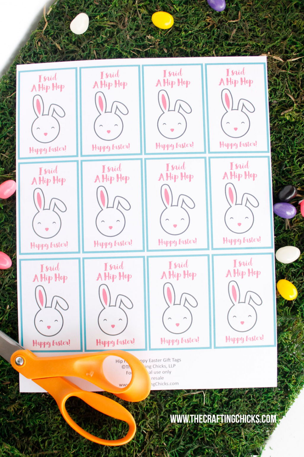 Hip Hop Happy Easter Gift Tags - The Crafting Chicks