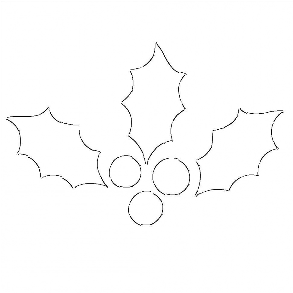 Holly Leaf Templates – Free Printable Patterns to Cut Out  Leaves