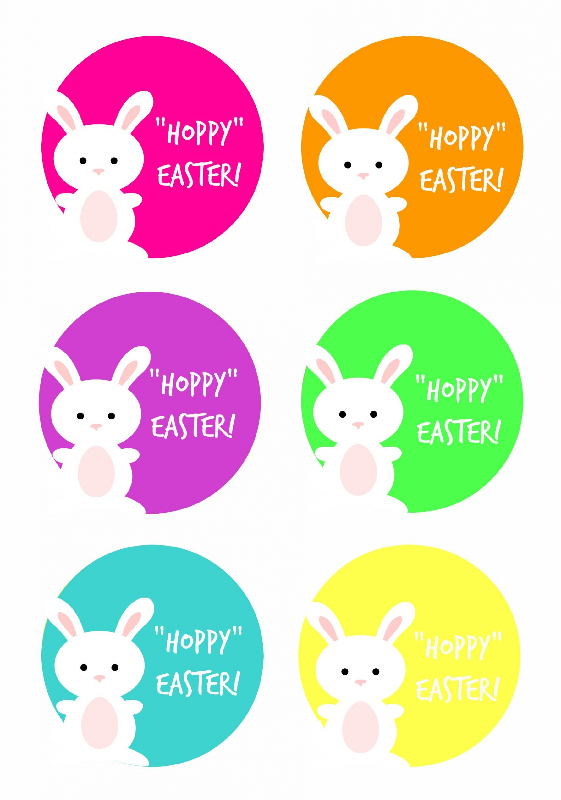 HOPPY Easter Gift Tag Printable  Easter tags free printable