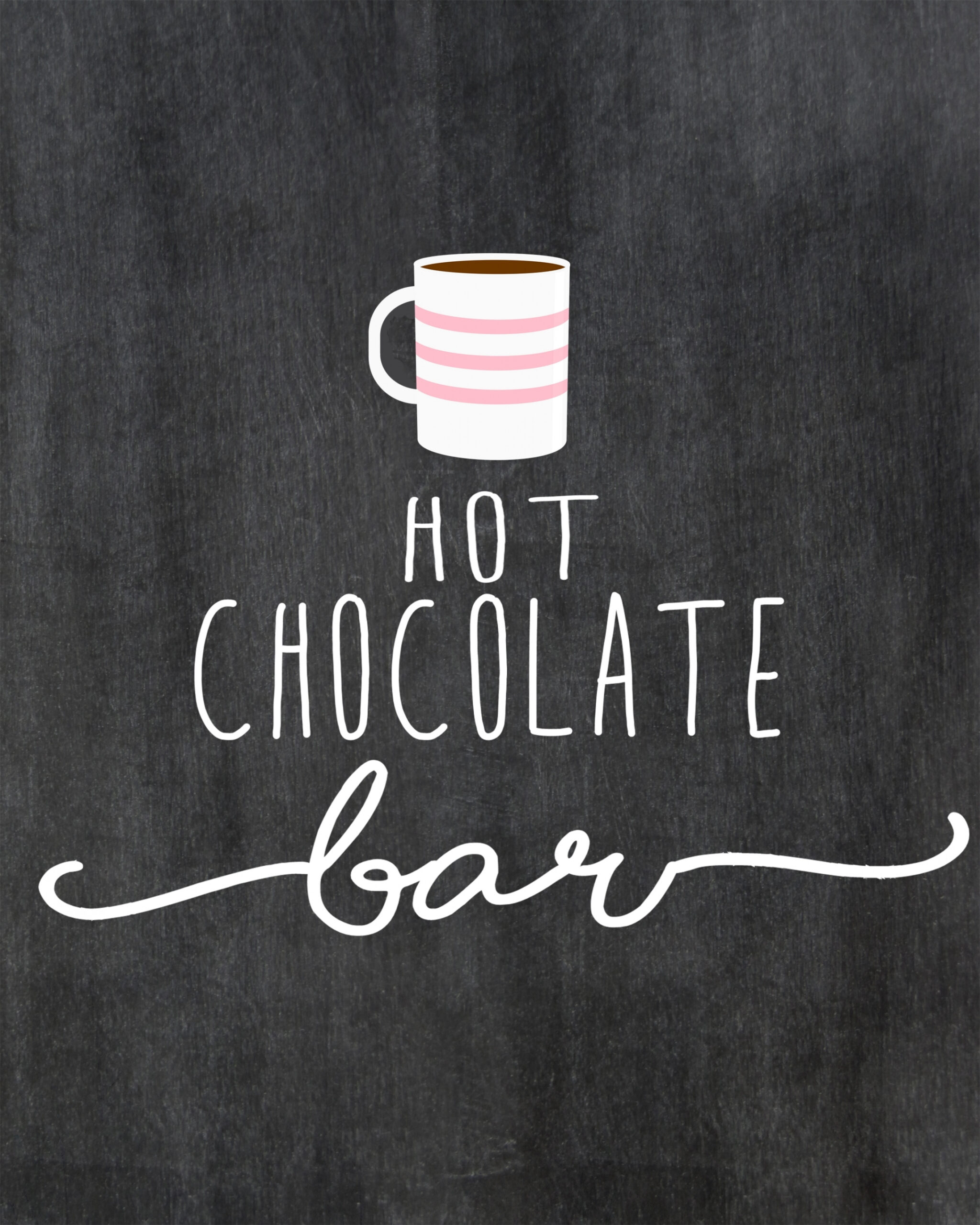 Hot Chocolate Bar with Instant Download Printables - Crisp Collective