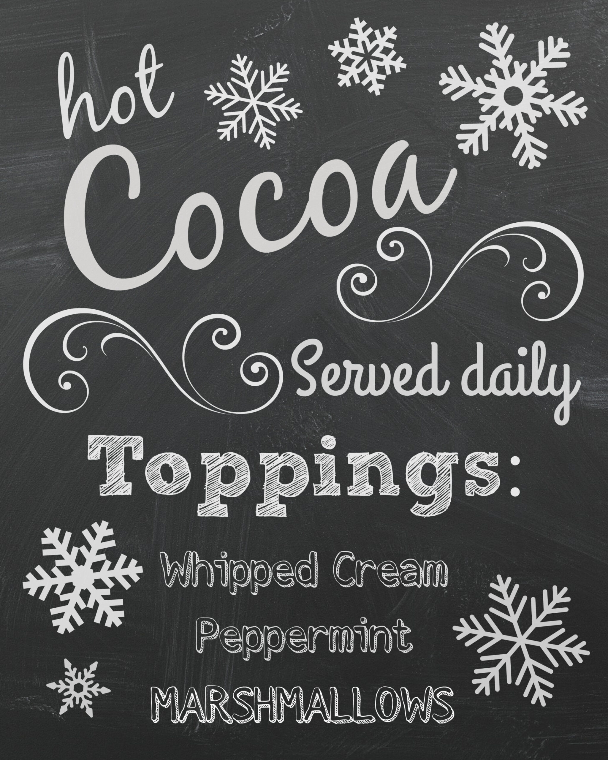 Hot Cocoa Bar Printable Sign #HotCocoa #KCup