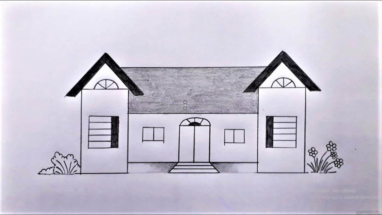 House Drawing Tutorial  My House Drawing Easy Tutorial  Pencil Drawing