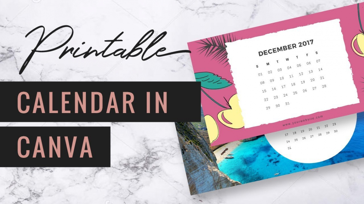 How to Create a Printable Calendar in Canva ♡ Easy Tutorials with Reina