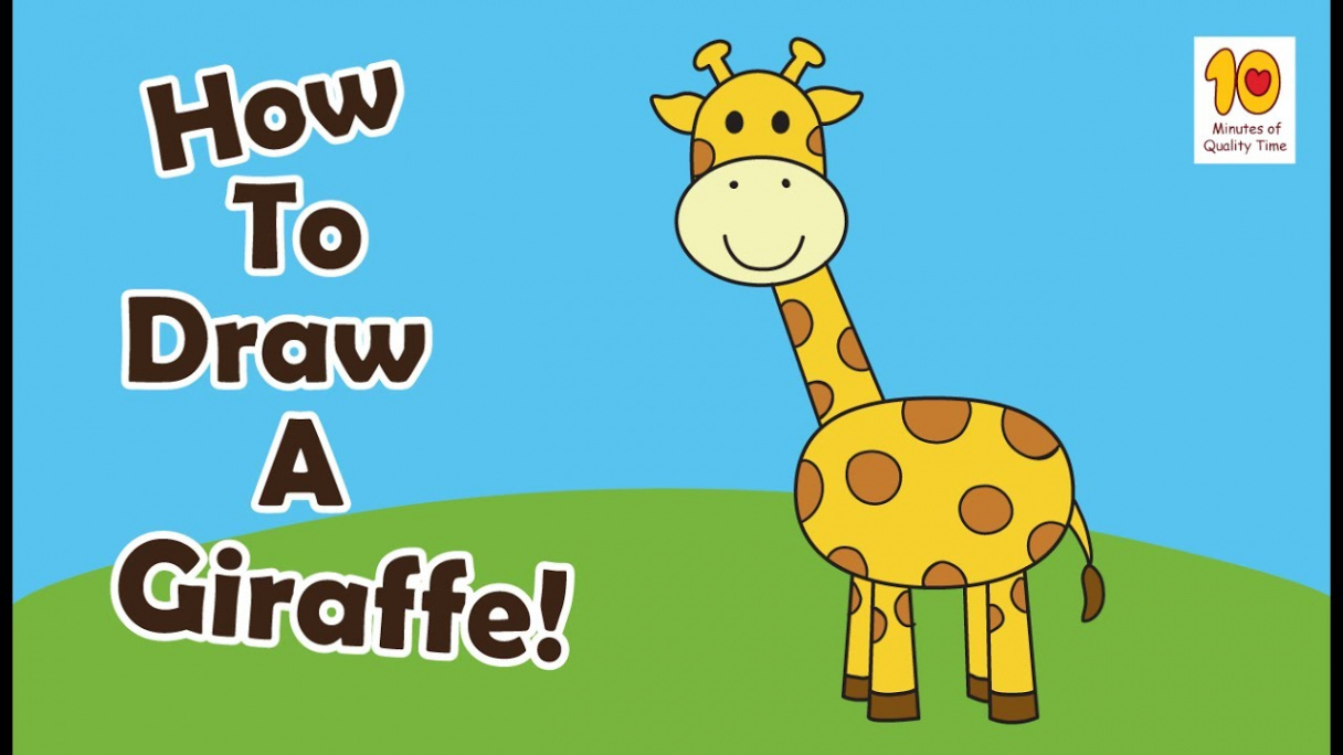 How to Draw a Giraffe For Kids Step by Step