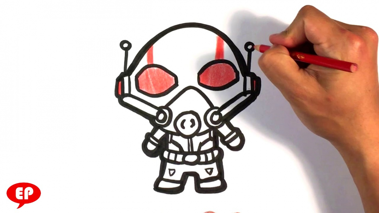 How to Draw Ant-man - Cute - Easy Pictures to Draw