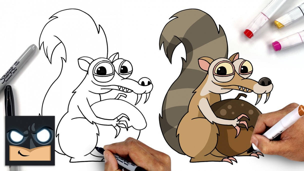 How To Draw Scrat  YouTube Studio Art Tutorial