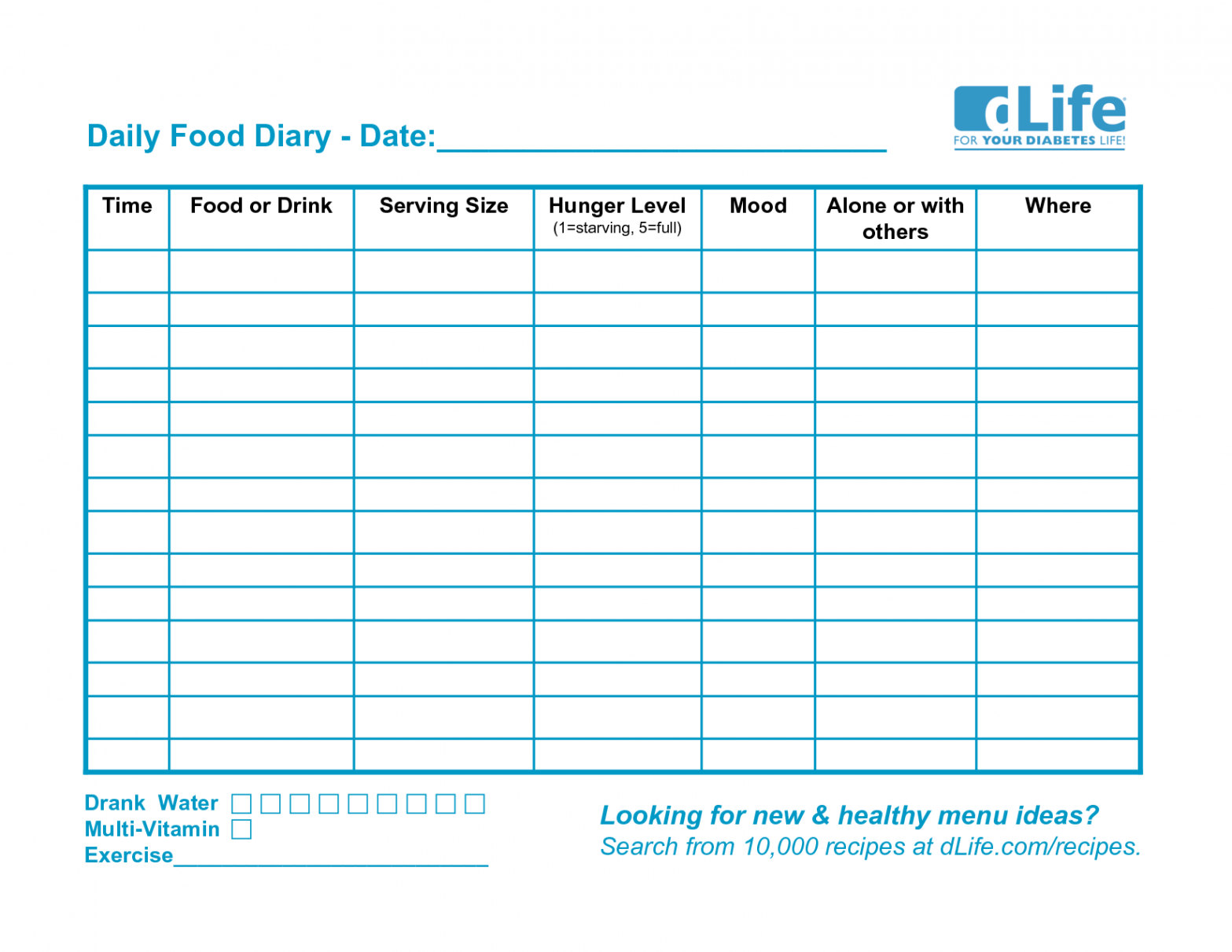 Image result for daily food recording  Food diary template, Food