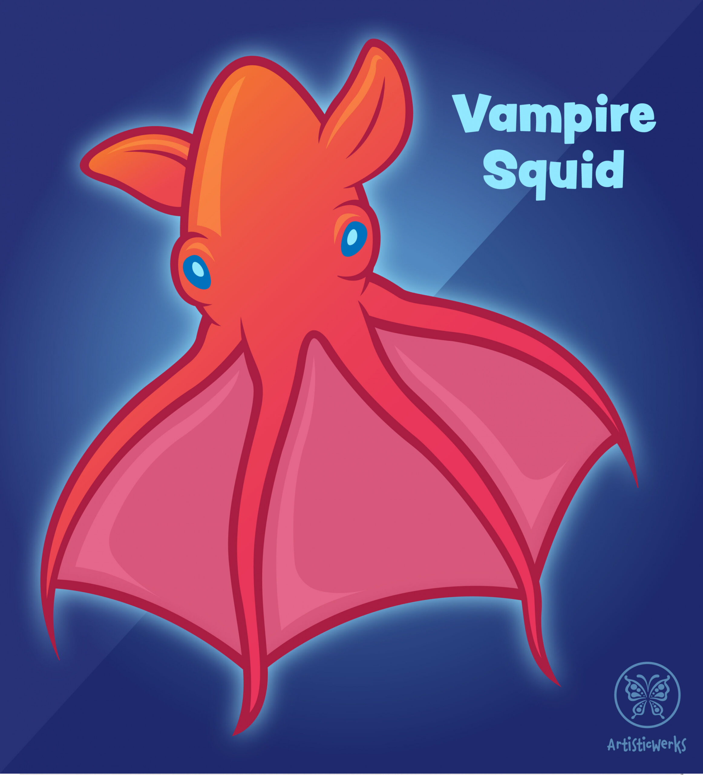 Interesting Animals #: Vampire Squid by ArtisticWerks on DeviantArt