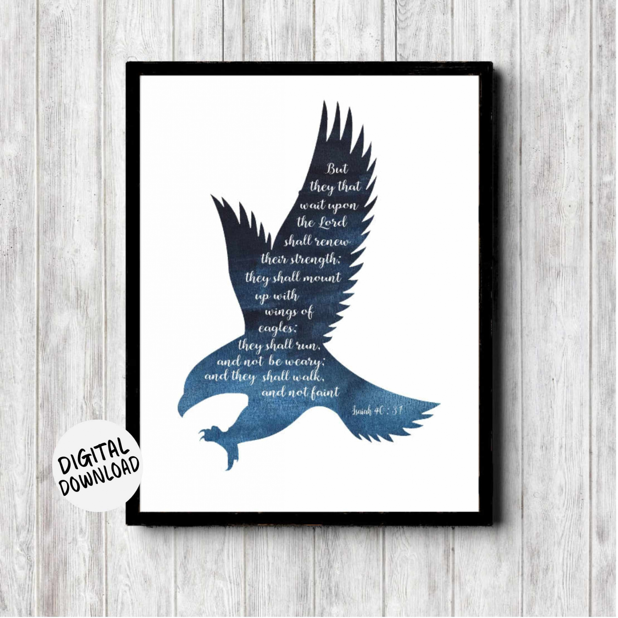 Isaiah  : King James Version Scripture Wall Art Watercolor