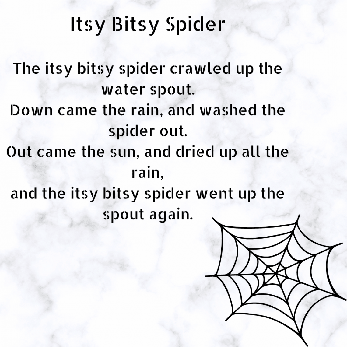 Itsy Bitsy Spider Printable Lyrics, Origins, and Video