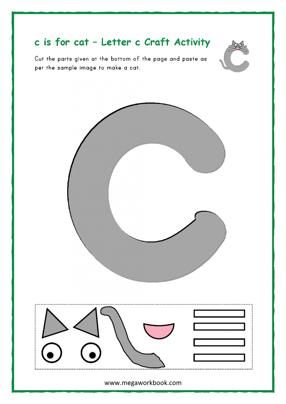 Letter C Activities - Letter C Worksheets - Letter C Activities