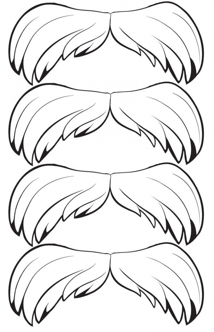 Lorax Mustache Template Printable Sketch Coloring Page  Dr seuss