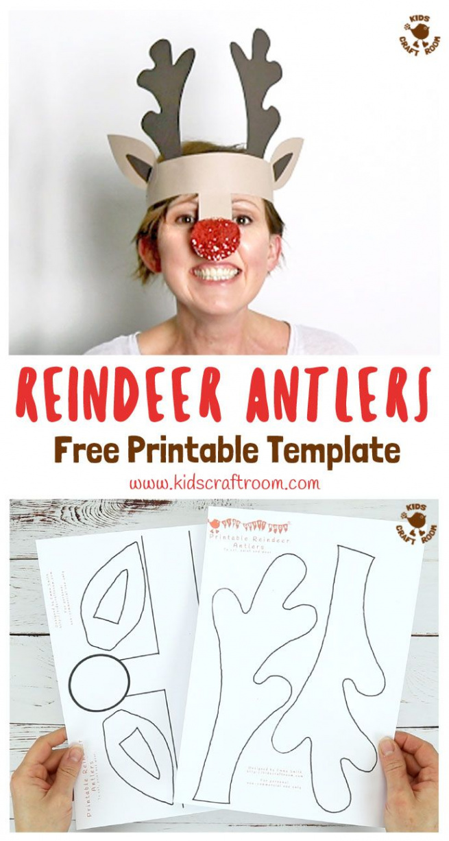 Make a Reindeer Headband Craft with this Fun Printable Template