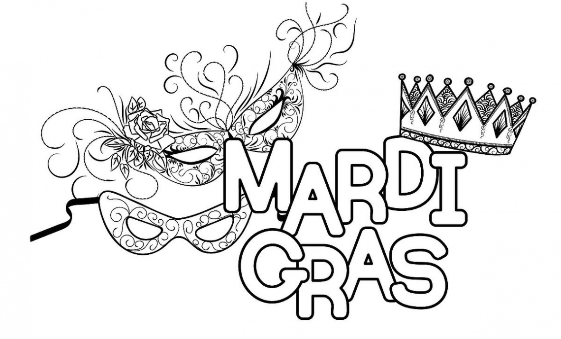 Mardi Gras Coloring Pages:  Free Printable Coloring Pages of